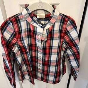 Crewcuts Red and Blue Plaid Button Down Shirt